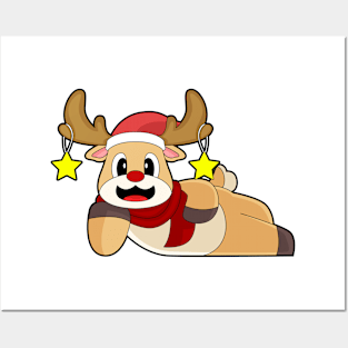 Reindeer Christmas Posters and Art